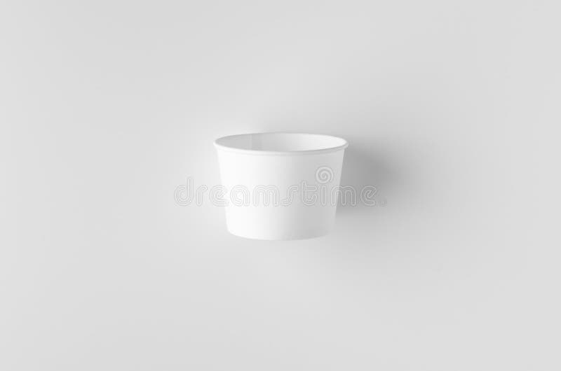 Download Top View Of A White Ice Cream Paper Cup Mockup Stock Photo Image Of Food Design 176245756