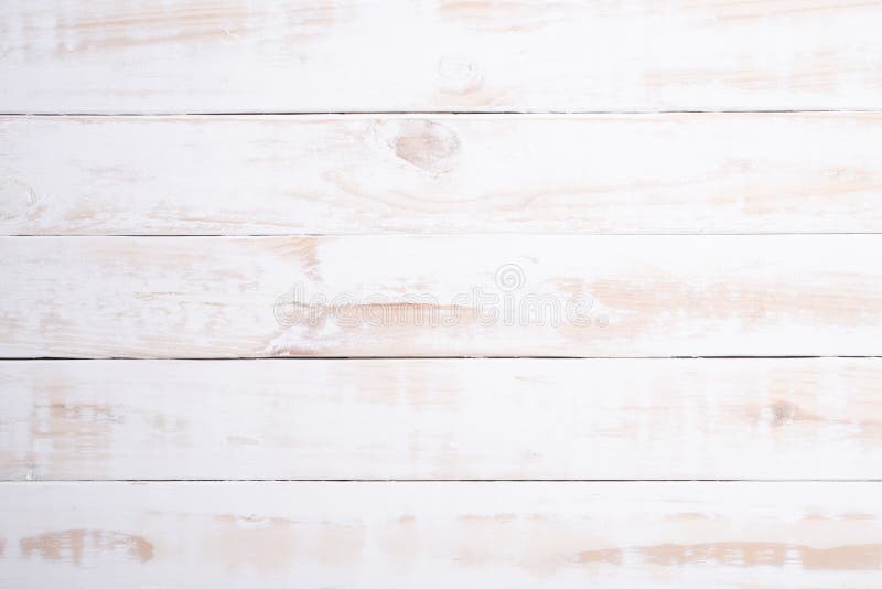 Top view of white wood texture background, wooden table. Flat lay