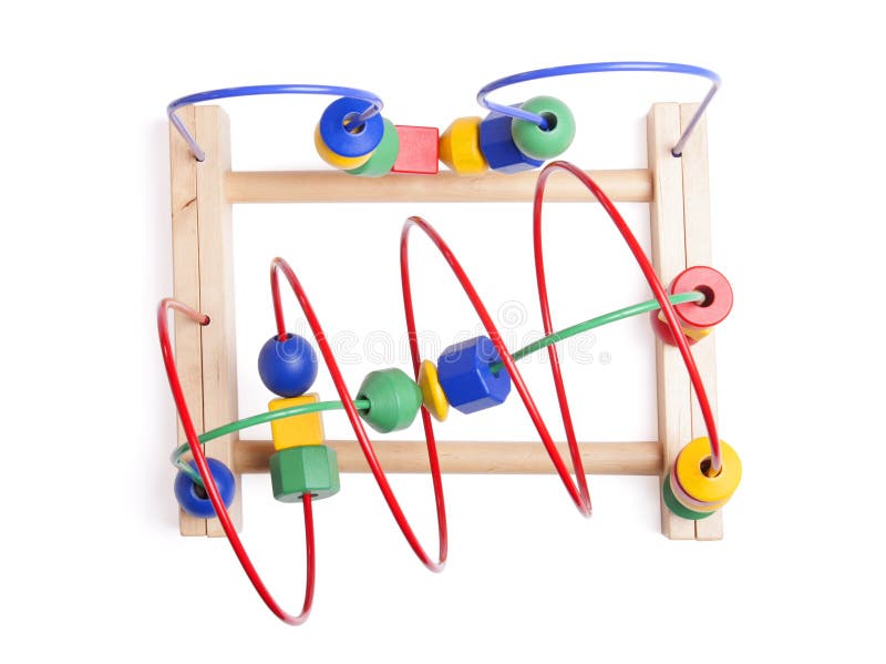 Top view wooden toy royalty free stock images