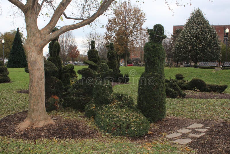 Topiary Garden Park Columbus Ohio Editorial Stock Photo Image