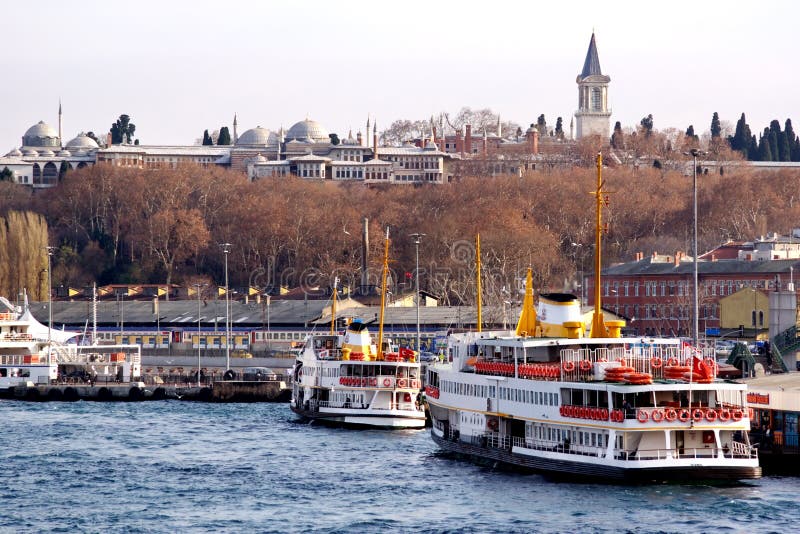 Topkapi Palace from harbor