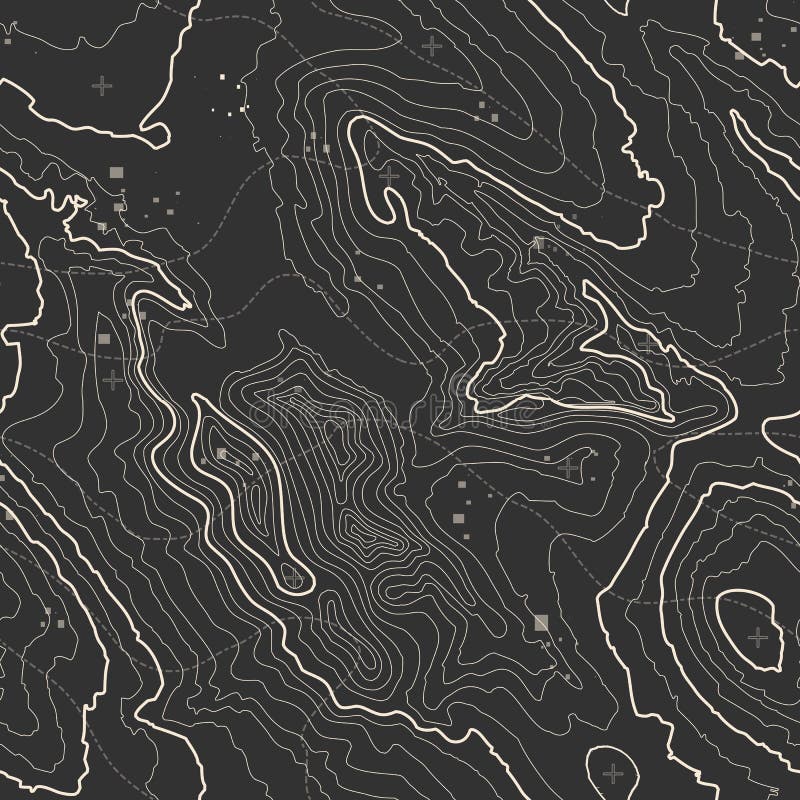 Topographic map background concept with space for your copy. Topography lines art contour , mountain hiking trail