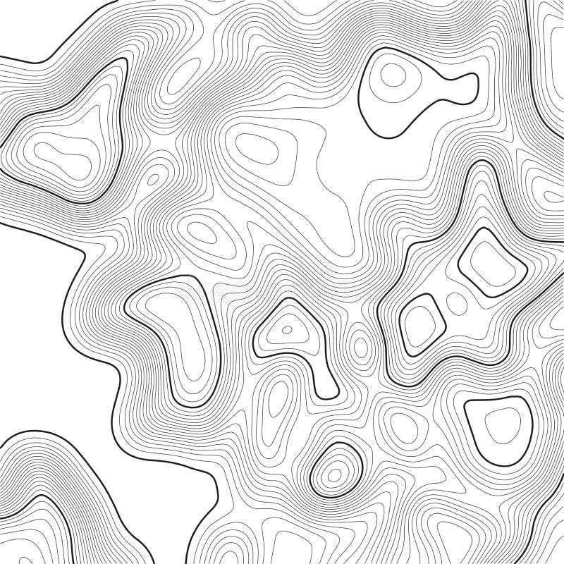 Topographic map background. Grid map. Contour. Vector illustration