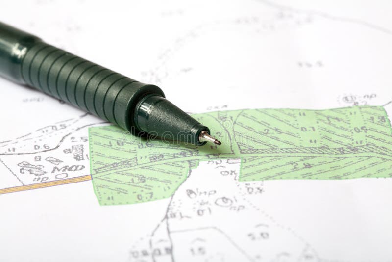 Topographic map of district stock image