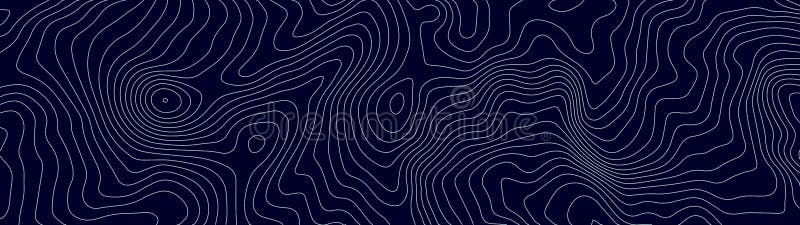 Topographic map lines background. Abstract vector illustration