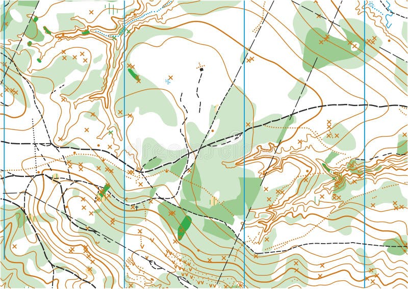 Topographic vector map