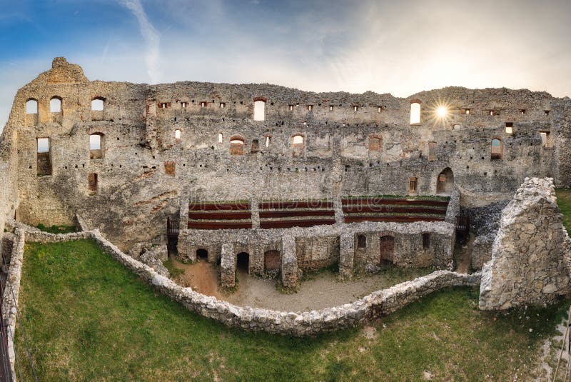 Topolcany castle in Slovakia, inside