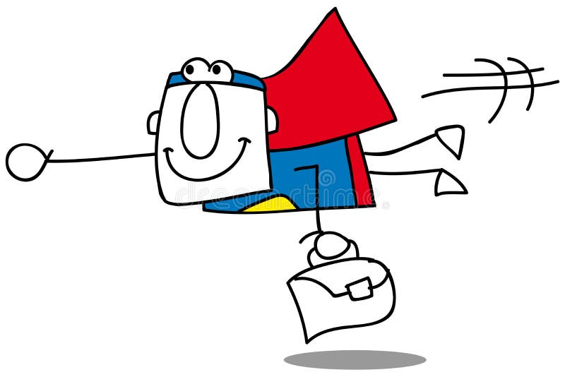 Toppen fluga för affärsman royaltyfri illustrationer Toppen fluga för affärsman royaltyfri illustrationer