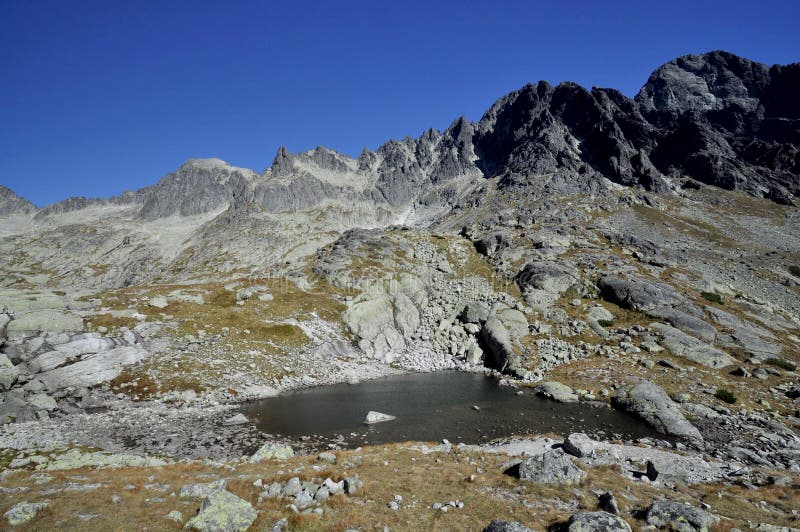 Tops of High Tatras Mountains in Slovakia.