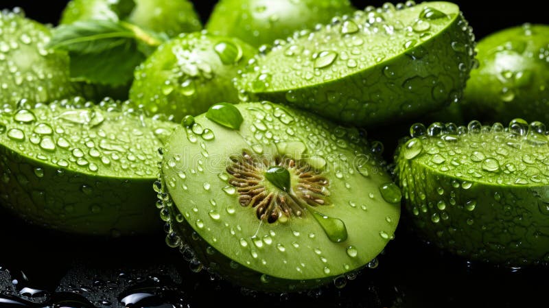 Topview honeydew melón pila vivo fresco y saludable ilustración del vector