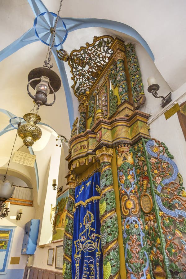 Torah Ark Ashkenazi Ari Synagogue Safed Tsefat Israel Stock Image ...