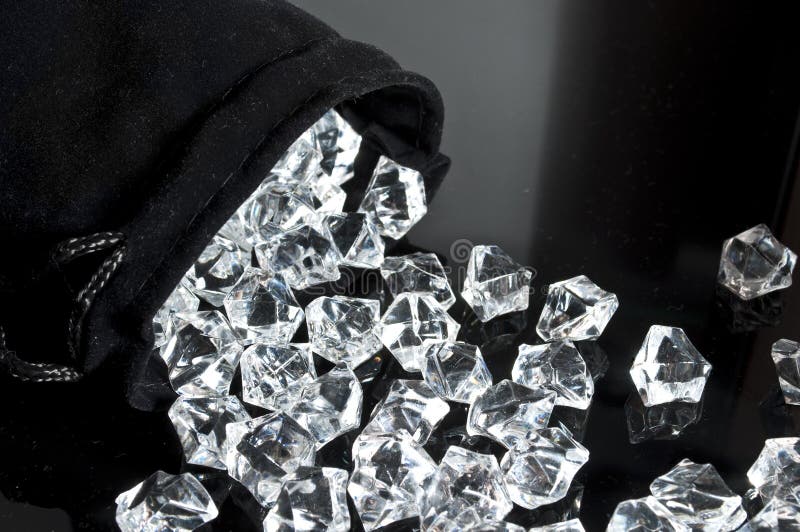 Torba diamenty zdjęcia royalty free Torba diamenty zdjęcia royalty free