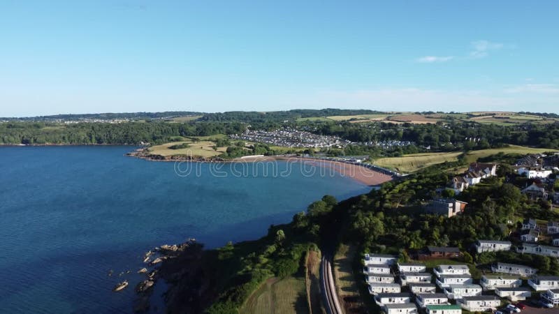 Torbay South Devon england : exibições de drones : arcada e praia de alargamento