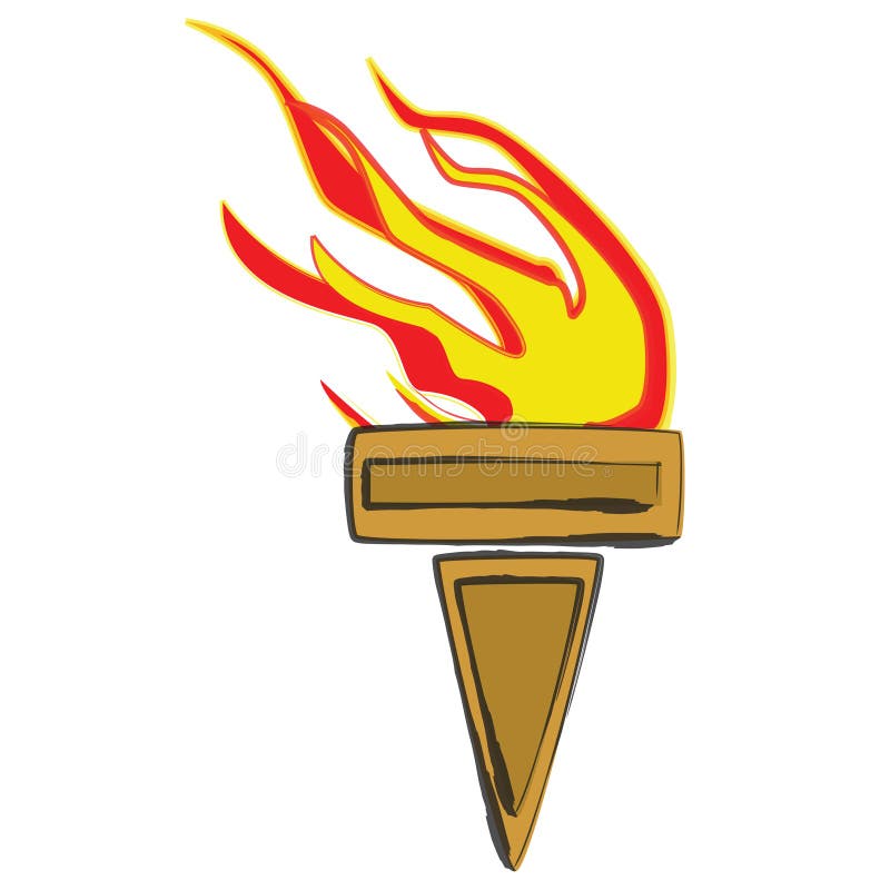 Torch royalty free illustration