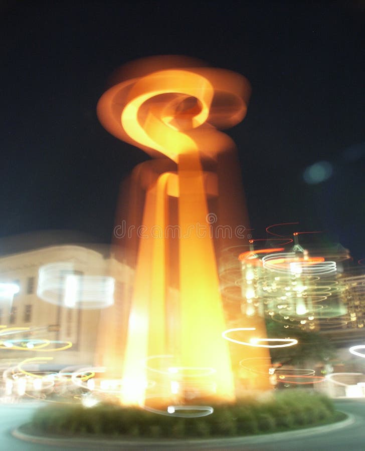 Torch of Friendship stock photo. Image of torch, nightime 1838024