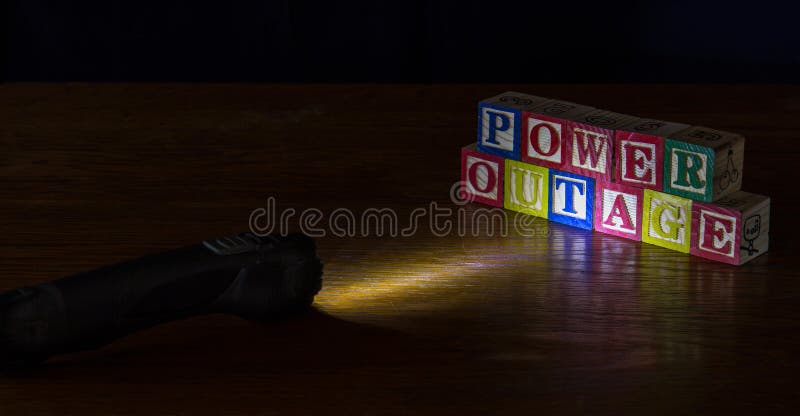 Power outage conceptual image in landscape format royalty free stock images Power outage conceptual image in landscape format royalty free stock images