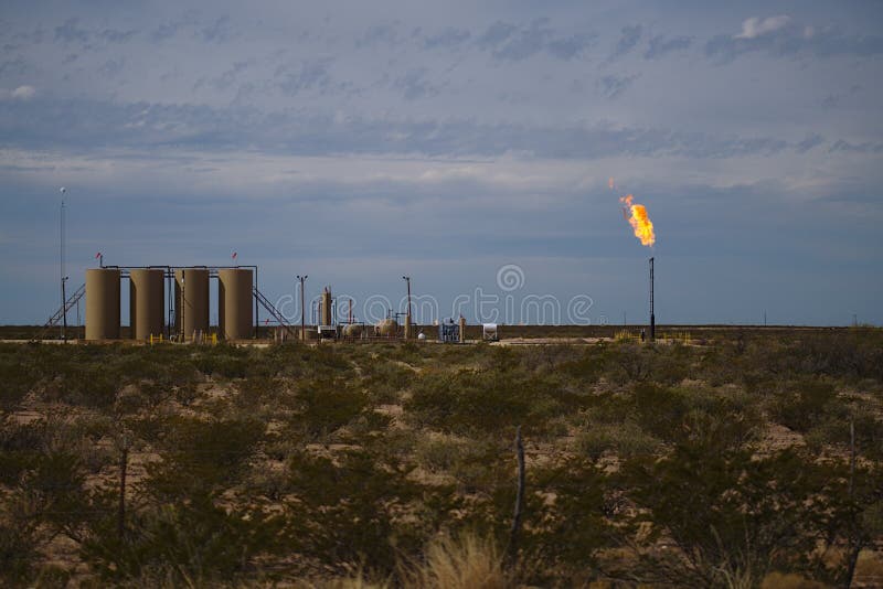 Torcia di gas del Texas occidentale