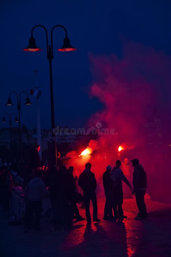 Torcida Football Fans on Stadium Editorial Photography - Image of torcida,  hajduk: 86160967