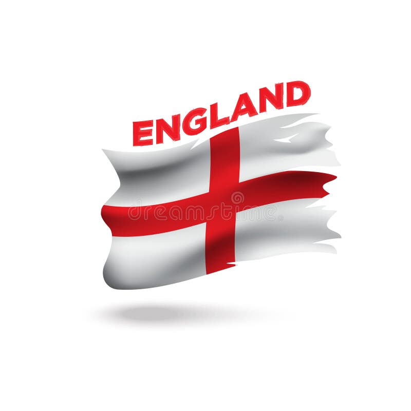 Torn England Patriotic Flag 3d Vector Illustration Template Stock ...