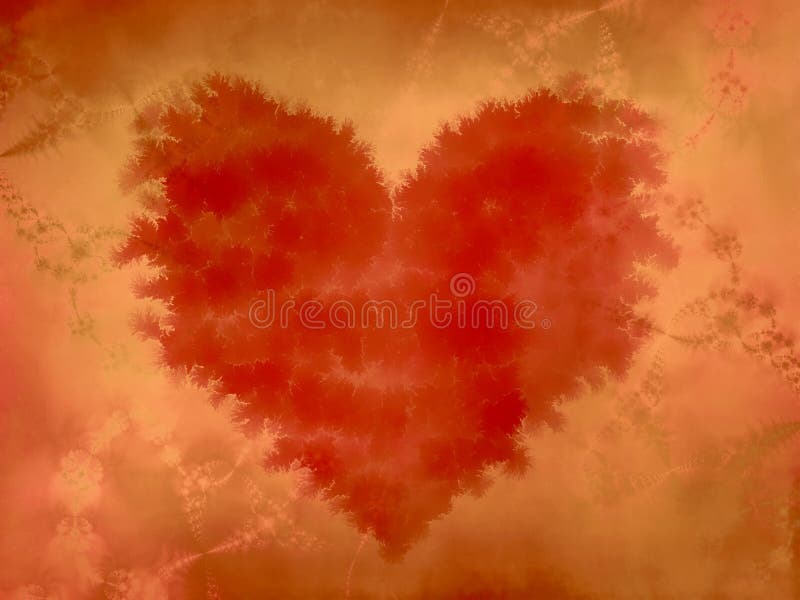 Torn Jagged Red Heart Texture