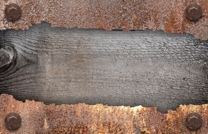 Torn metal texture. Torn rusty metal texture over white background