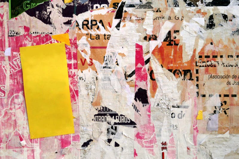 Torn Paper Advertisement Background royalty free stock image