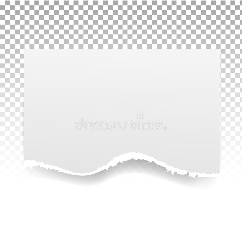 Torn Paper Holes. Hole in the Sheet of Paper on a Transparent Background for  and Print