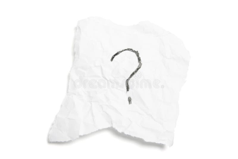 Torn Paper with Question Mark