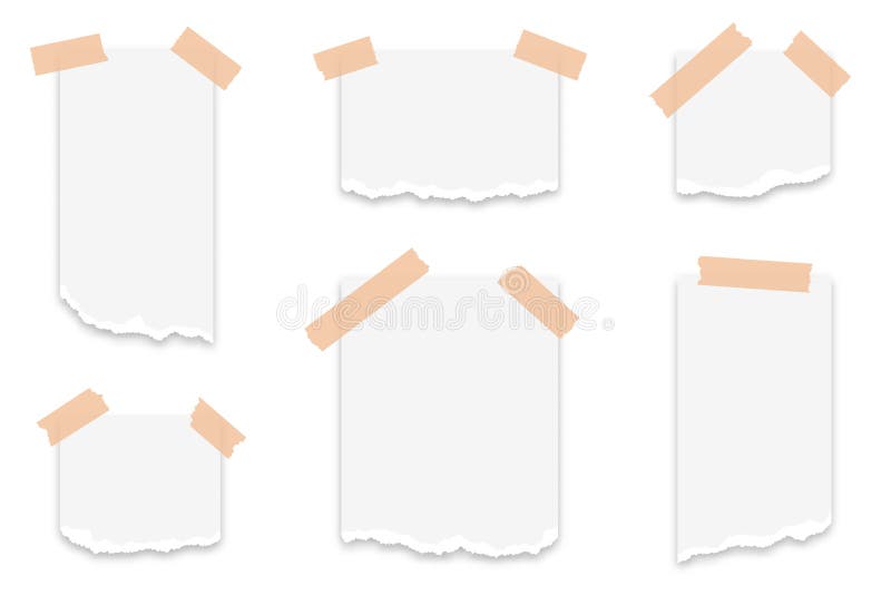 Sticky glue for attaching paper stick Royalty Free Vector