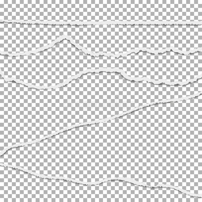 Torn paper vector collection. Broken paper with ripped edges, torn banner. royalty free illustration Torn paper vector collection. Broken paper with ripped edges, torn banner. royalty free illustration