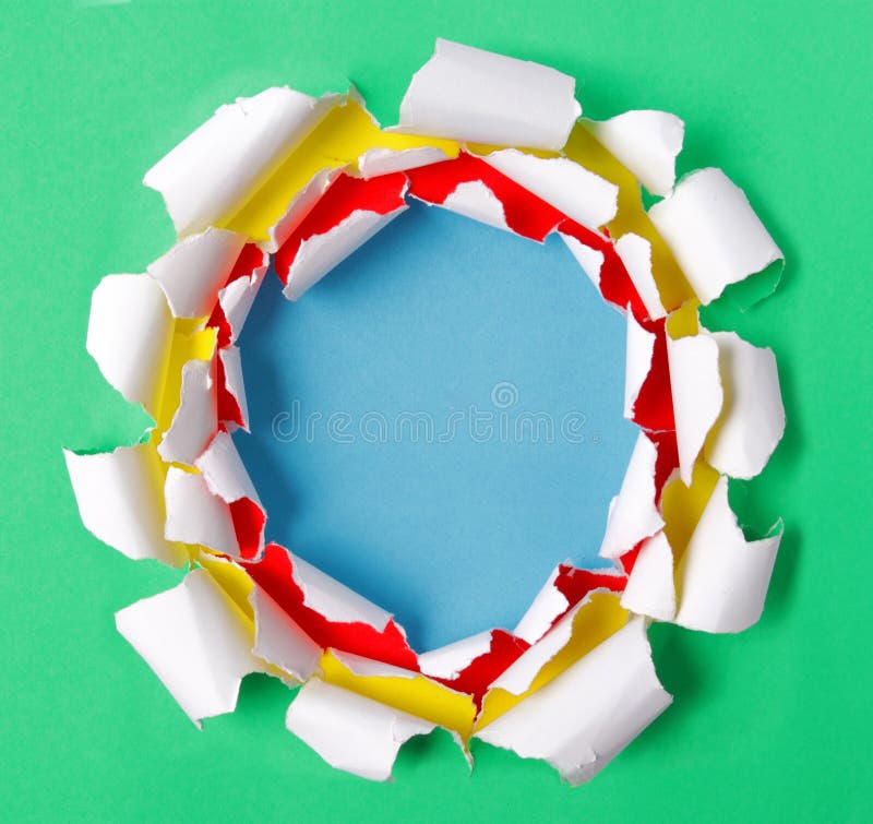 Torn papers stock photo
