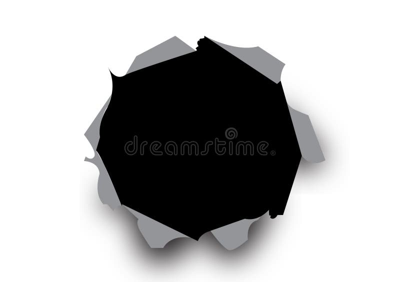 Free: Teared Rip Paper Png - Black Paper Rip Png 