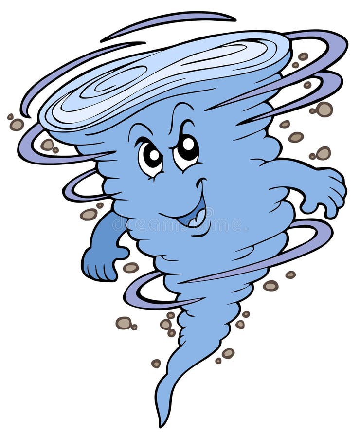 Tornade bleue illustration libre de droits Tornade bleue illustration libre de droits