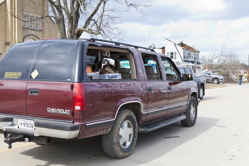 Tornado Aftermath in Henryville, Indiana Editorial Stock Image Image