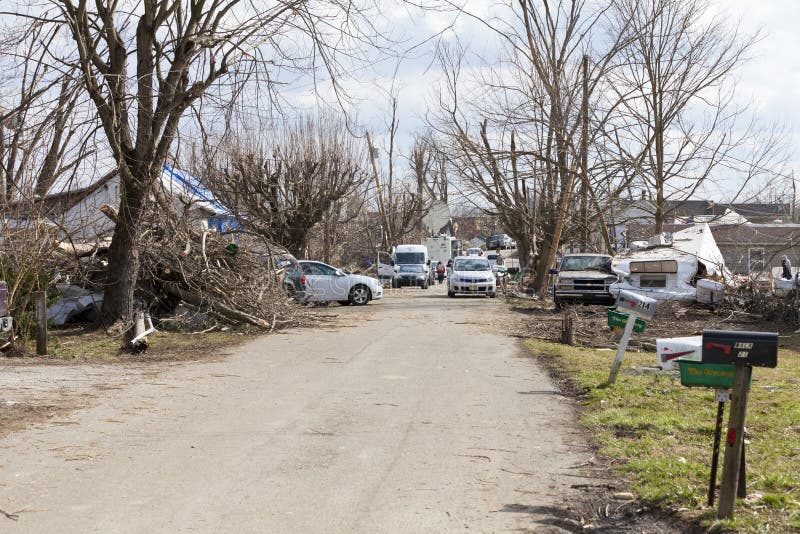 Tornado Aftermath in Henryville, Indiana Editorial Image Image of