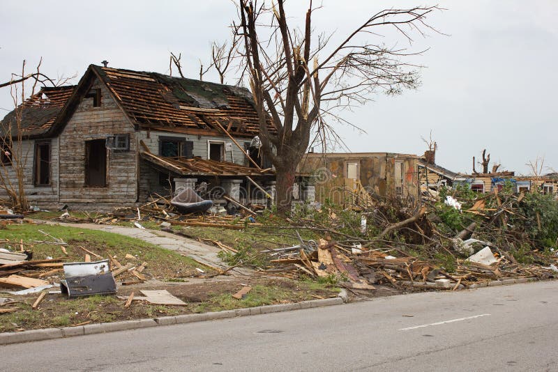 Tornado Damaged House Joplin Mo Stock Photo Image of tornado, cyclone