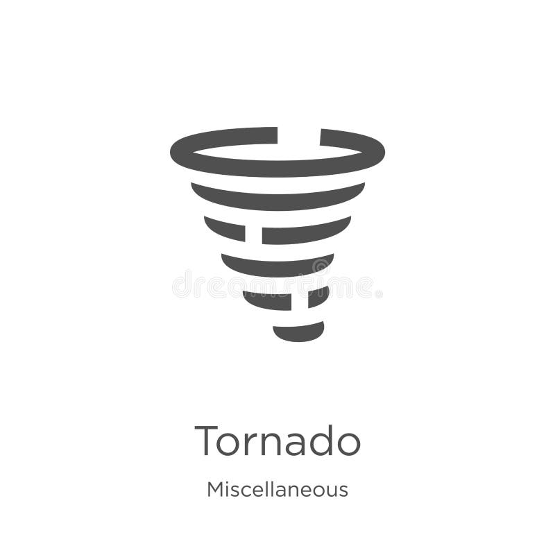 tornado icon vector from miscellaneous collection. Thin line tornado outline icon vector illustration. Outline, thin line tornado royalty free illustration tornado icon vector from miscellaneous collection. Thin line tornado outline icon vector illustration. Outline, thin line tornado royalty free illustration