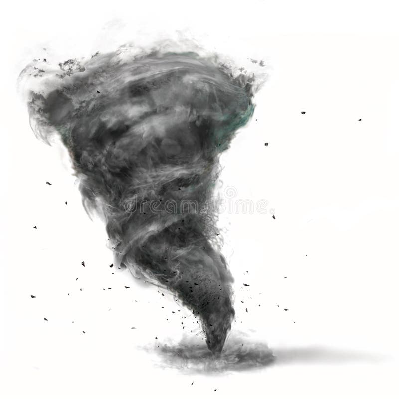 Tornado na białym tle royalty ilustracja Tornado na białym tle royalty ilustracja