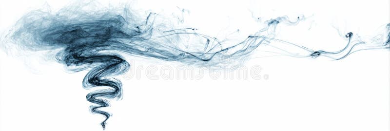Tornado-shaped water swirl minimal on white royalty free stock images
