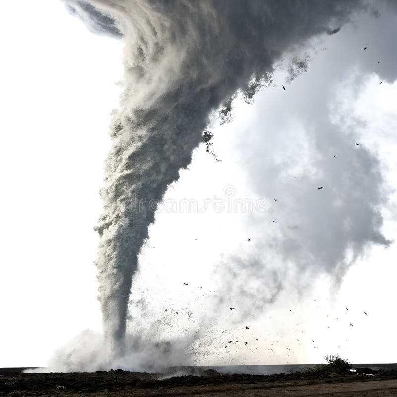 7x5ft Tornado Backdrop - Grey Highway Disaster Scene Photo Background For Studio & Parties