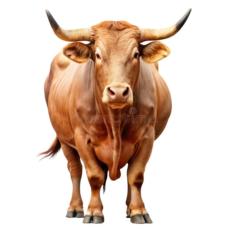 Toro isolato su fondo bianco illustrazione vettoriale