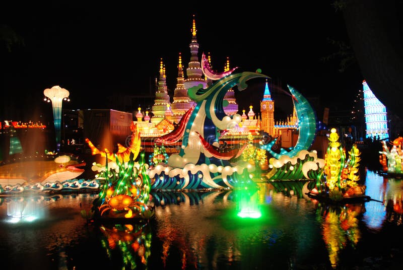 Toronto Chinese Lantern Festival Stock Image Image of aglow, cheerful