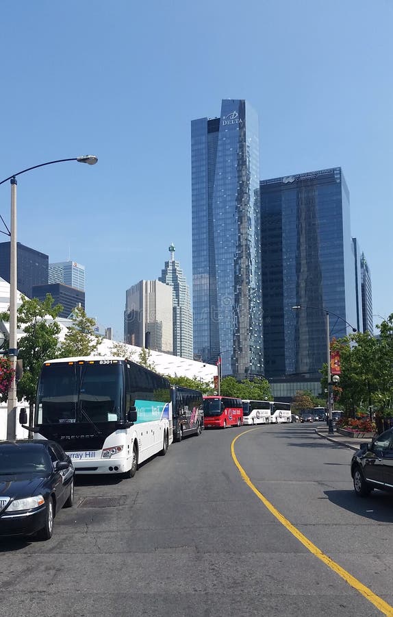 Toronto Downtown Buildings Editorial - Toronto Downtown Buildings Commercial Ontario Canada 66132115 