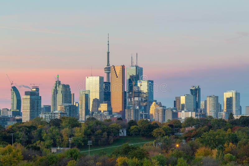 Toronto Downtown at Sunrise stock images Toronto Downtown at Sunrise stock images