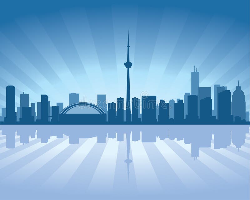 Toronto skyline royalty free illustration Toronto skyline royalty free illustration