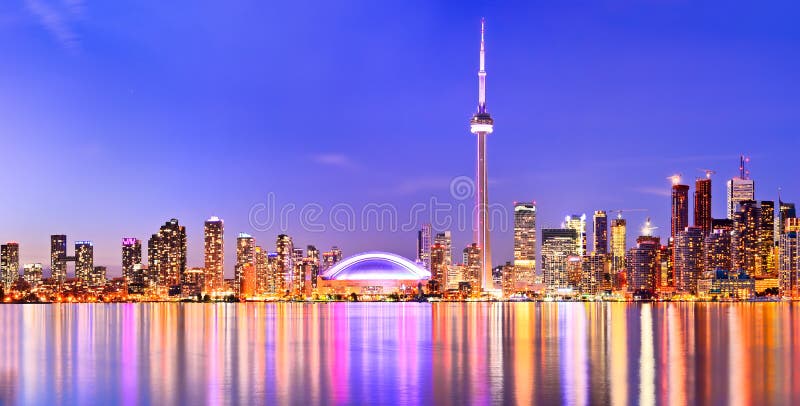 Toronto skyline in Ontario, Canada.