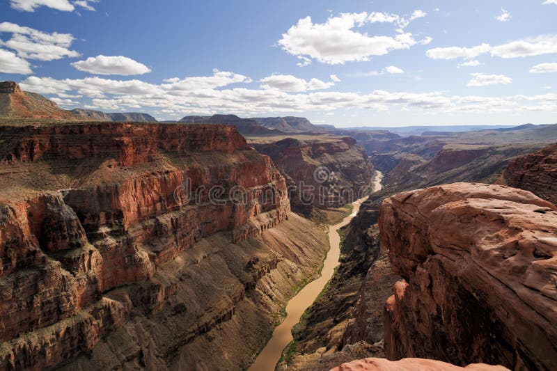 Colorado river view from Toroweap Point of Grand Canyon National Park. Colorado river view from Toroweap Point of Grand Canyon National Park