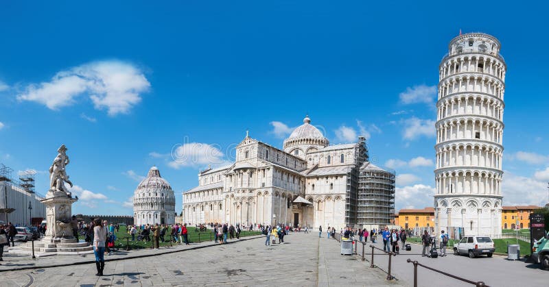 A torre da catedral de Pisa e do Pisa, Itália foto de stock royalty free A torre da catedral de Pisa e do Pisa, Itália foto de stock royalty free