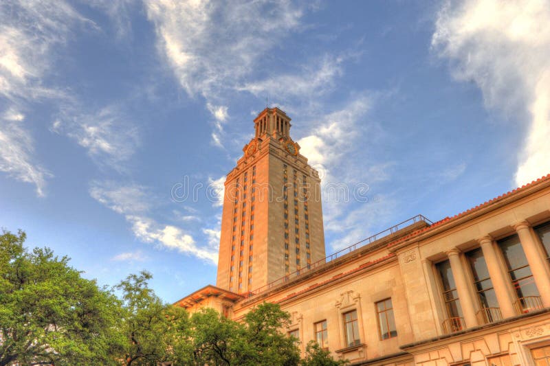 Torre da Universidade do Texas foto de stock
