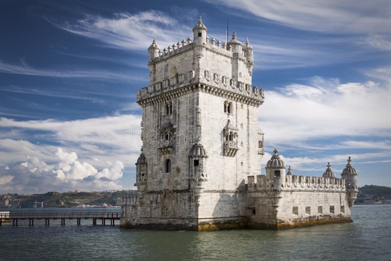 Tower called Torre de Belem in Lissabon